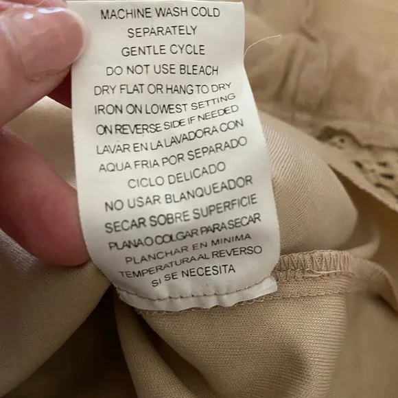 Vintage My Michelle Maxi Skirt boho cottage coreFloral Lace Patchwork Women's L - Picture 12 of 12